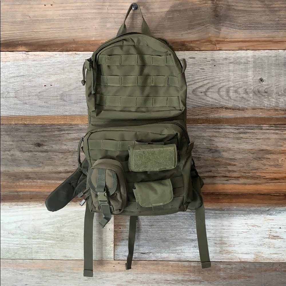 Small Olive Drab Military Backpack
